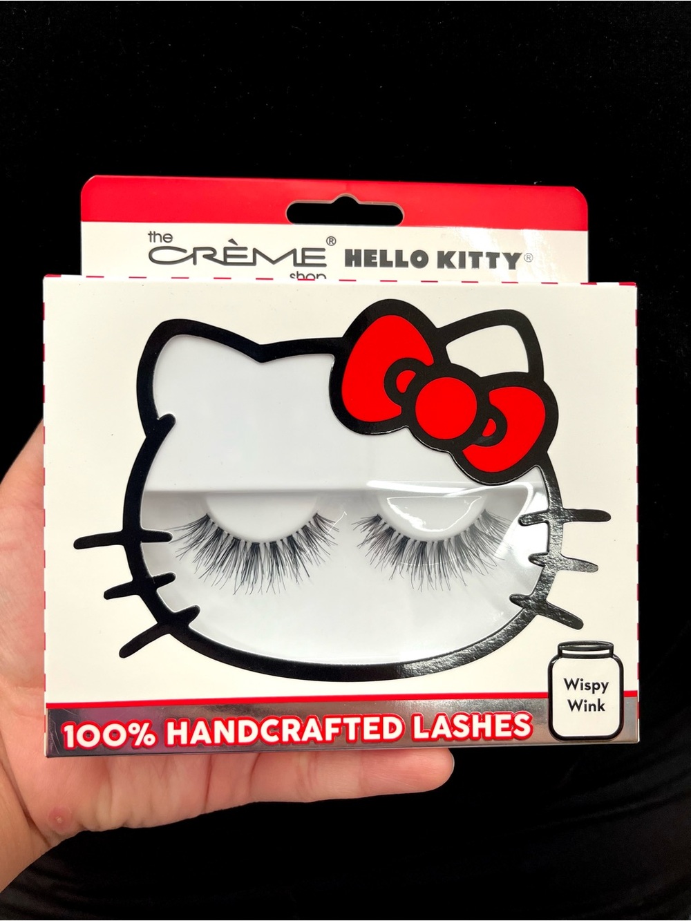The Crème Hello Kitty Wispy Wink Handcrafted False Lashes New